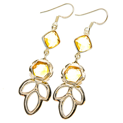 Citrine Earrings handcrafted by Ana Silver Co - EARR430735 - Photo 2