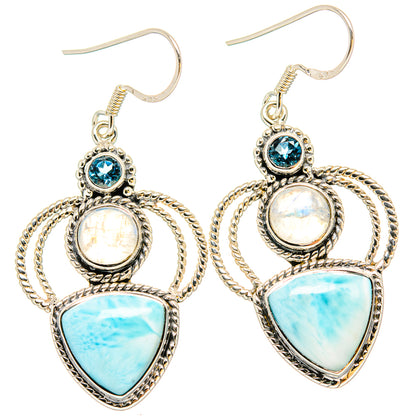 Larimar Earrings handcrafted by Ana Silver Co - EARR430740 - Photo 2