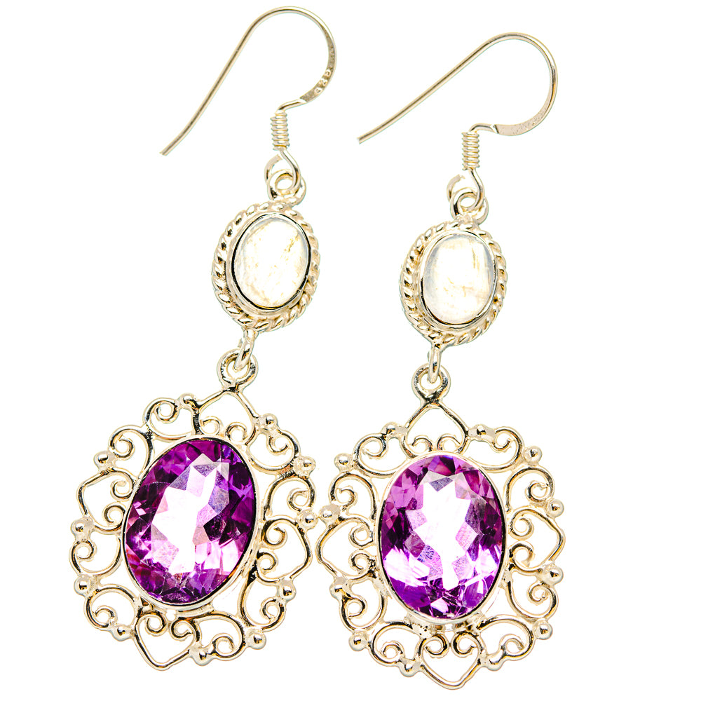 Amethyst Earrings handcrafted by Ana Silver Co - EARR430748 - Photo 2