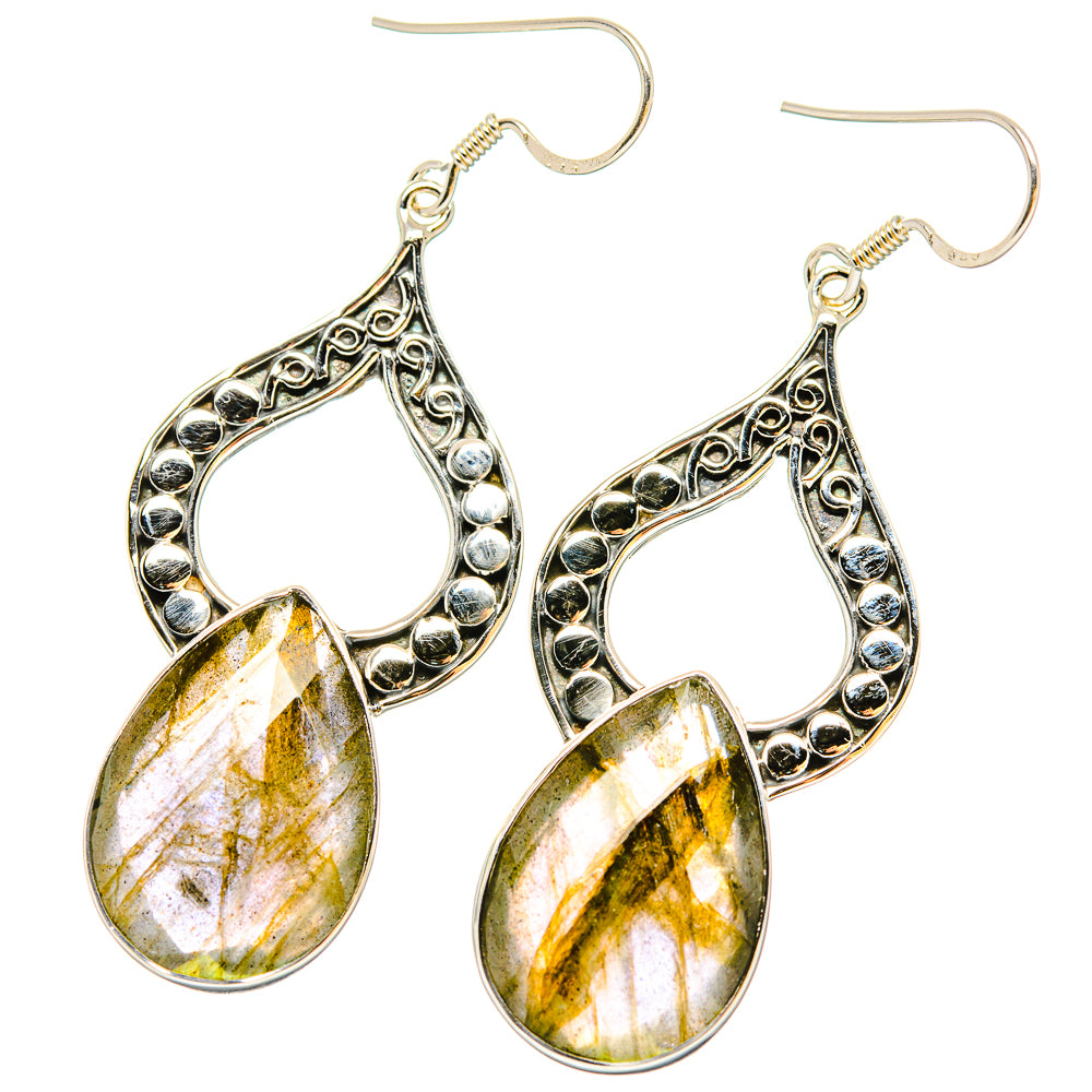 Labradorite Earrings handcrafted by Ana Silver Co - EARR430753 - Photo 2