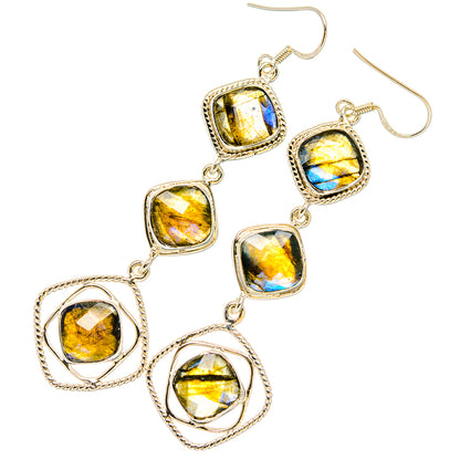 Labradorite Earrings handcrafted by Ana Silver Co - EARR430756 - Photo 2