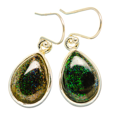 Andamooka Opal Earrings handcrafted by Ana Silver Co - EARR430791 - Photo 2