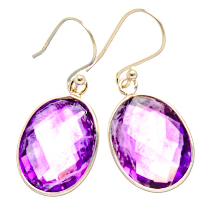 Amethyst Earrings handcrafted by Ana Silver Co - EARR430816 - Photo 2