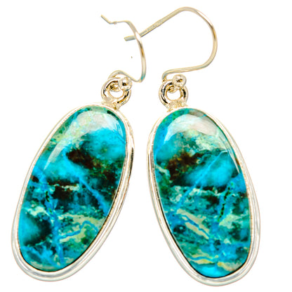 Chrysocolla Earrings handcrafted by Ana Silver Co - EARR430822 - Photo 2
