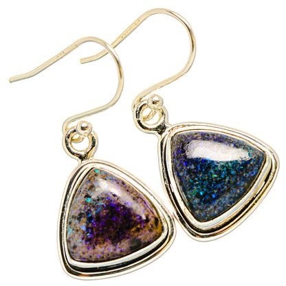 Andamooka Opal Earrings handcrafted by Ana Silver Co - EARR430823 - Photo 2