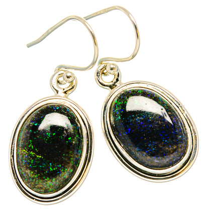 Andamooka Opal Earrings handcrafted by Ana Silver Co - EARR430832 - Photo 2