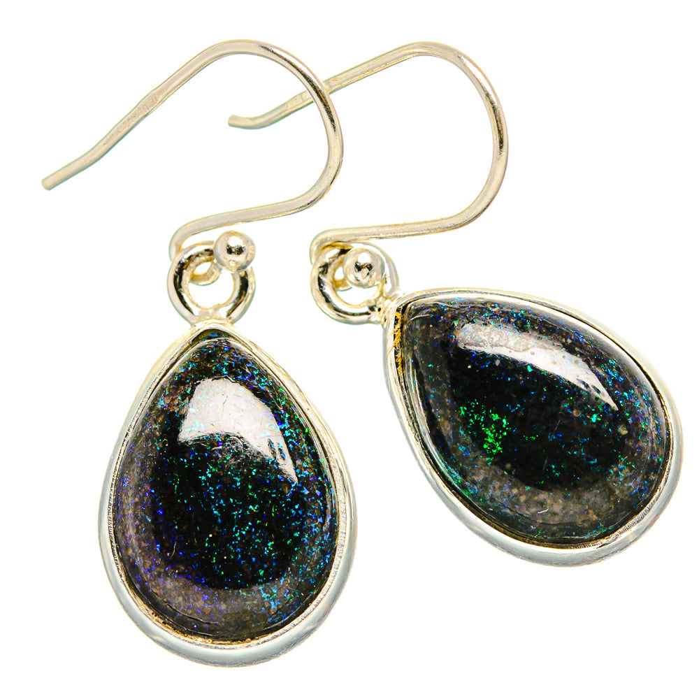 Andamooka Opal Earrings handcrafted by Ana Silver Co - EARR430848 - Photo 2