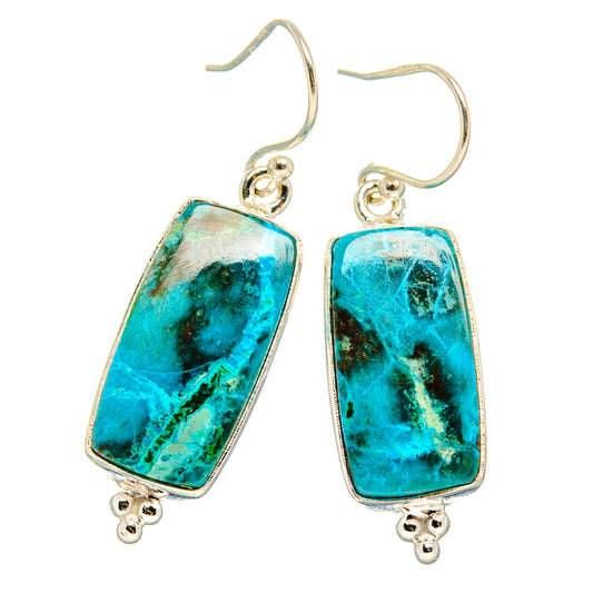 Chrysocolla Earrings handcrafted by Ana Silver Co - EARR430859 - Photo 2