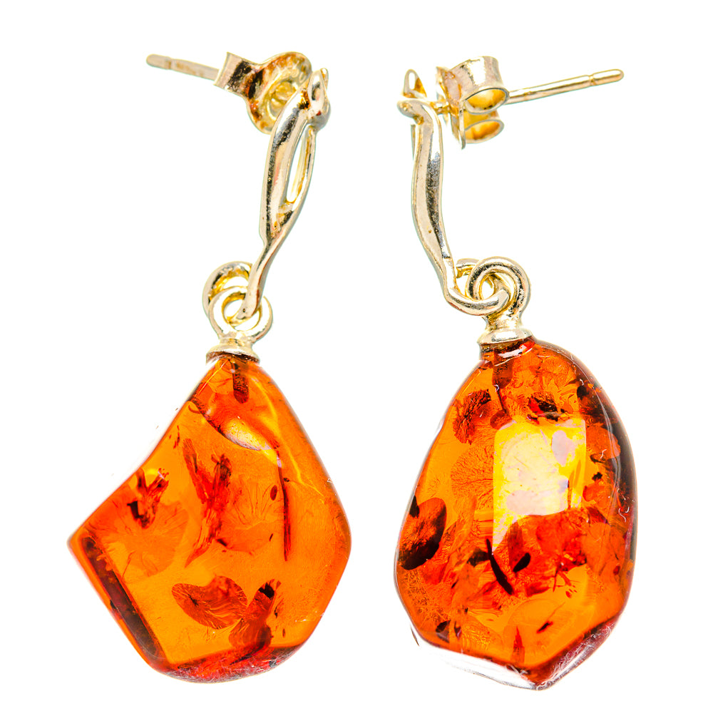 Baltic Amber Earrings handcrafted by Ana Silver Co - EARR430911 - Photo 2