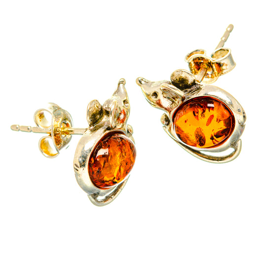 Baltic Amber Earrings handcrafted by Ana Silver Co - EARR430918 - Photo 2