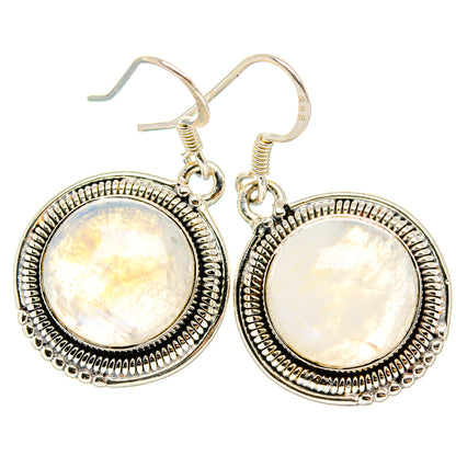 Rainbow Moonstone Earrings handcrafted by Ana Silver Co - EARR430922 - Photo 2