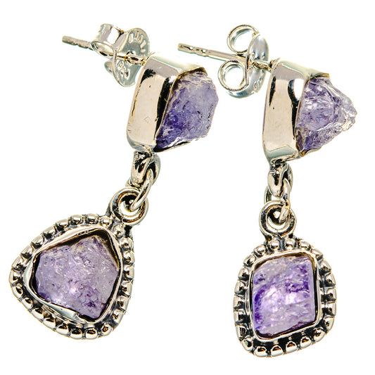 Tanzanite Earrings handcrafted by Ana Silver Co - EARR430932 - Photo 2