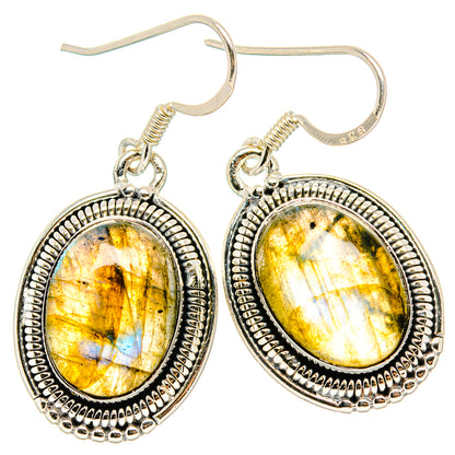 Labradorite Earrings handcrafted by Ana Silver Co - EARR430936 - Photo 2