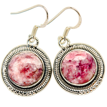 Lepidolite Earrings handcrafted by Ana Silver Co - EARR430942 - Photo 2