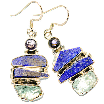Lapis Lazuli Earrings handcrafted by Ana Silver Co - EARR430948 - Photo 2