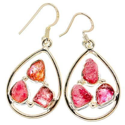 Pink Tourmaline Earrings handcrafted by Ana Silver Co - EARR430957 - Photo 2
