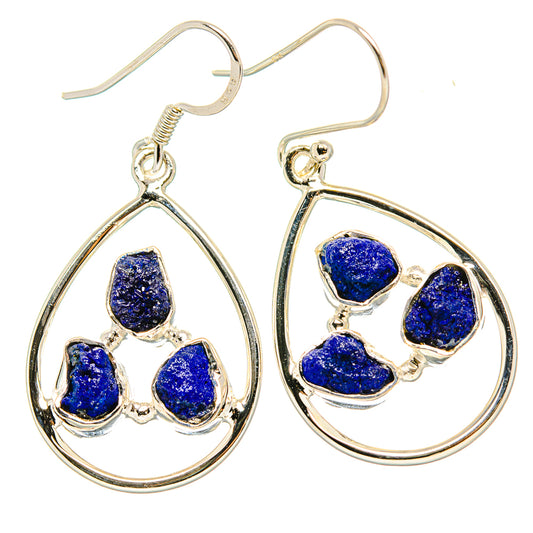 Azurite Earrings handcrafted by Ana Silver Co - EARR430962 - Photo 2