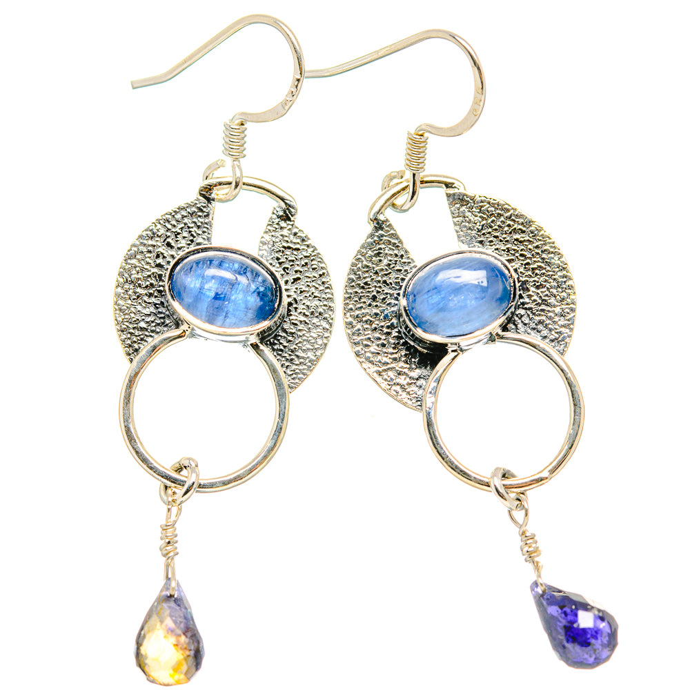 Kyanite Earrings handcrafted by Ana Silver Co - EARR430965 - Photo 2
