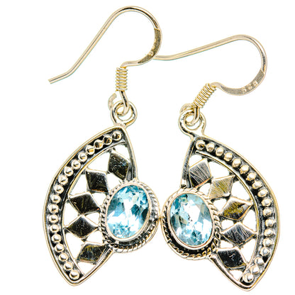 Blue Topaz Earrings handcrafted by Ana Silver Co - EARR430973 - Photo 2