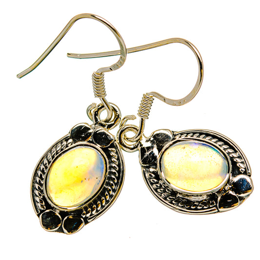 Ethiopian Opal Earrings handcrafted by Ana Silver Co - EARR430982 - Photo 2