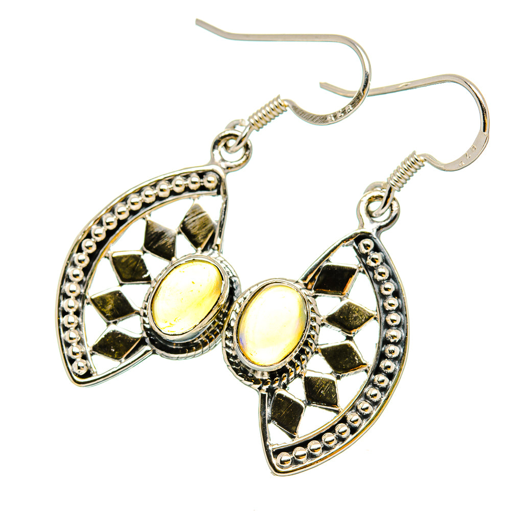 Ethiopian Opal Earrings handcrafted by Ana Silver Co - EARR430983 - Photo 2