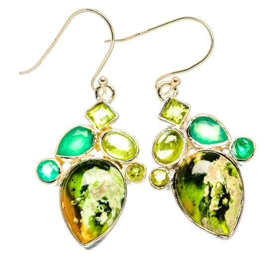 Rainforest Opal Earrings handcrafted by Ana Silver Co - EARR430985 - Photo 2