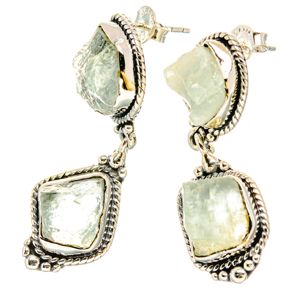 Aquamarine Earrings handcrafted by Ana Silver Co - EARR430993 - Photo 2