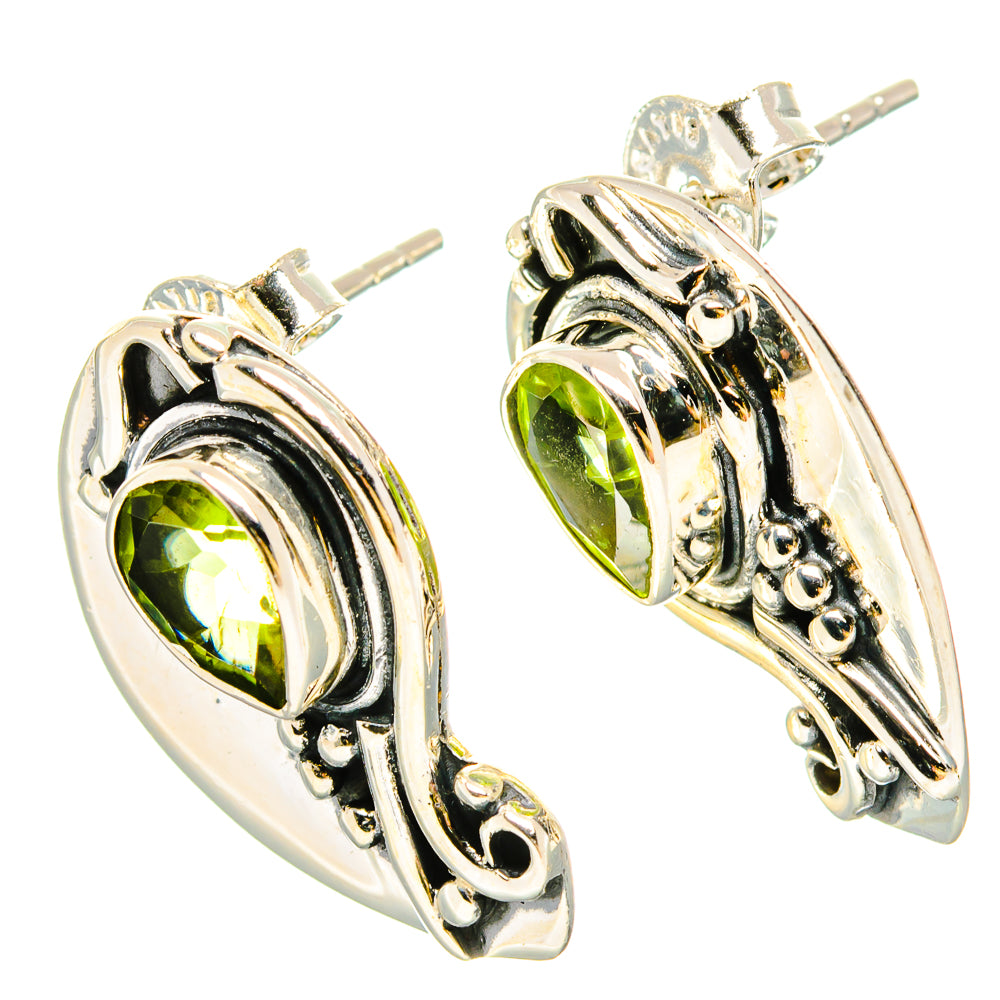 Peridot Earrings handcrafted by Ana Silver Co - EARR430999 - Photo 2