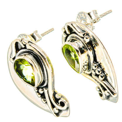 Peridot Earrings handcrafted by Ana Silver Co - EARR430999 - Photo 2