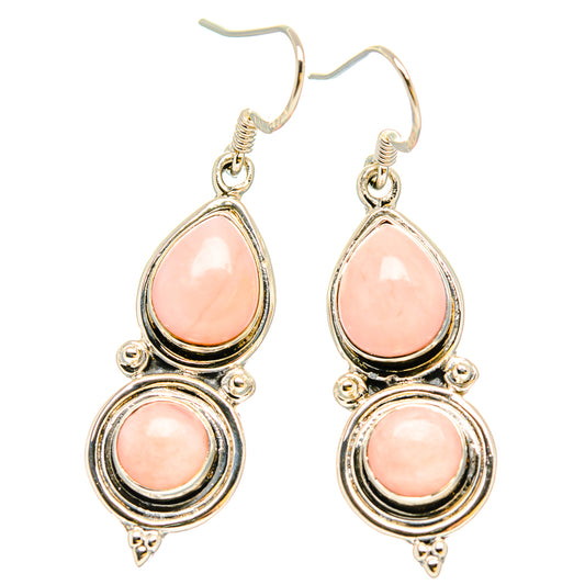 Pink Opal Earrings handcrafted by Ana Silver Co - EARR431000 - Photo 2