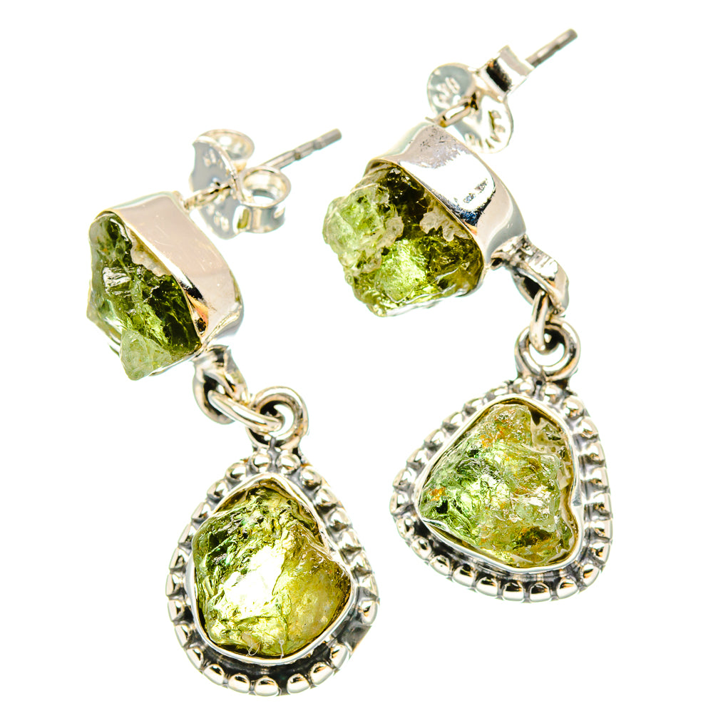 Peridot Earrings handcrafted by Ana Silver Co - EARR431002 - Photo 2