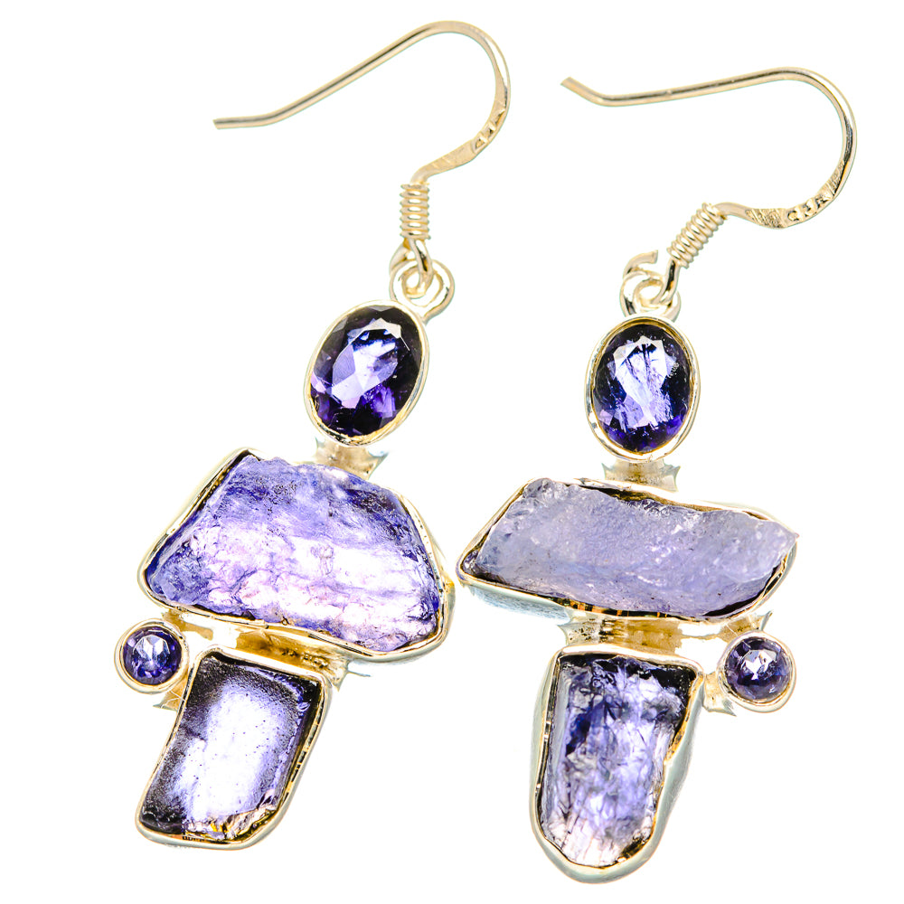 Tanzanite Earrings handcrafted by Ana Silver Co - EARR431010 - Photo 2
