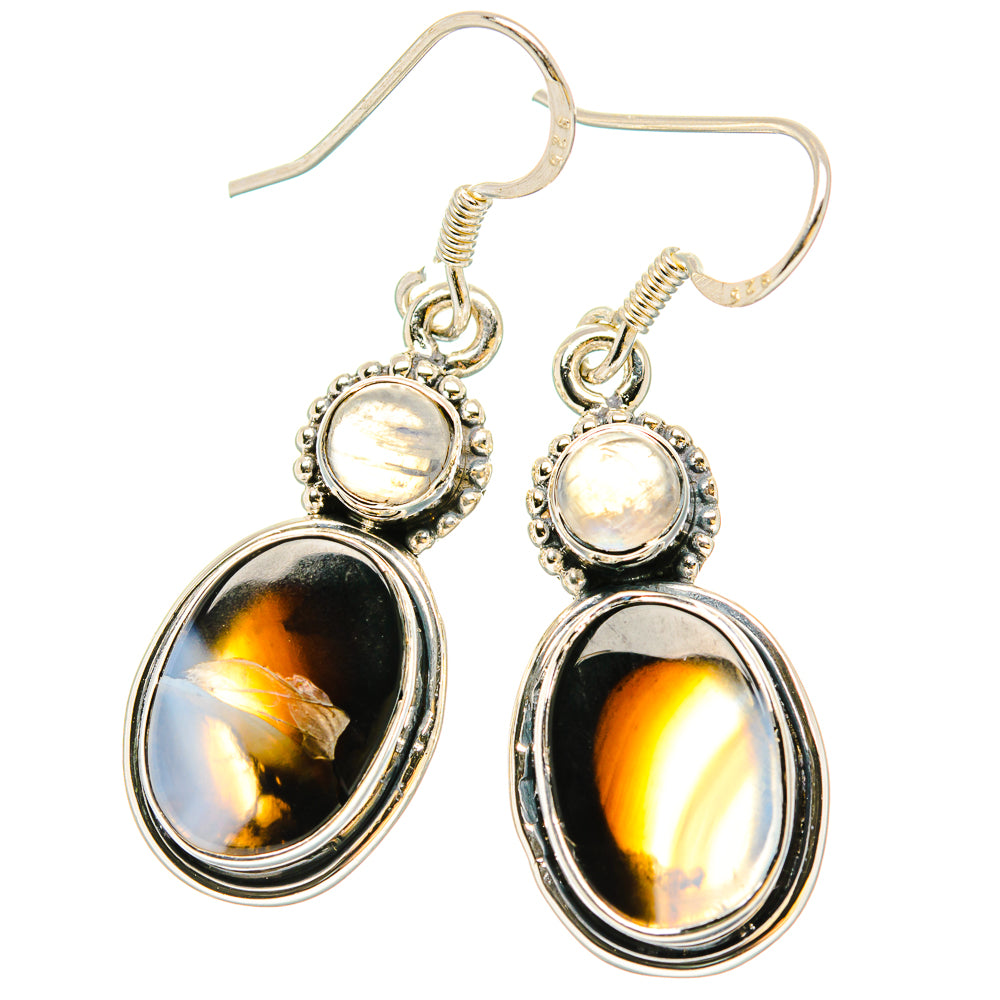 Black Agate Earrings handcrafted by Ana Silver Co - EARR431013 - Photo 2