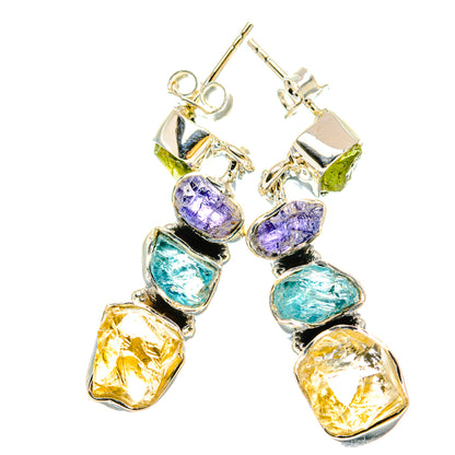 Citrine Earrings handcrafted by Ana Silver Co - EARR431019 - Photo 2