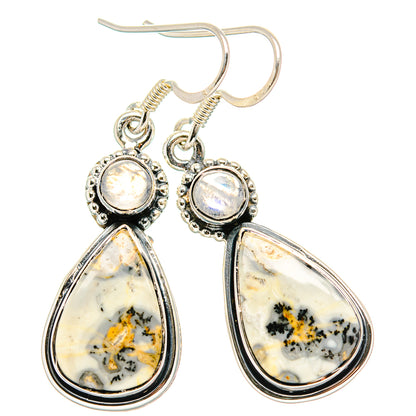 Dendritic Opal Earrings handcrafted by Ana Silver Co - EARR431025 - Photo 2