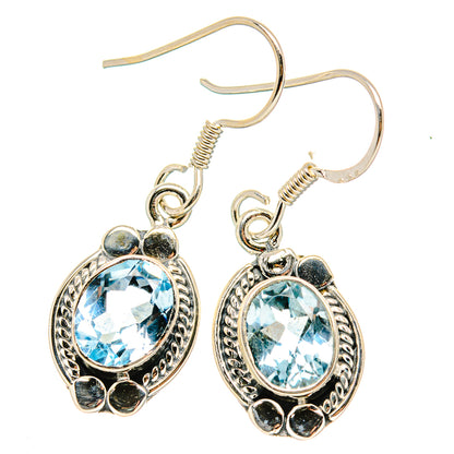 Blue Topaz Earrings handcrafted by Ana Silver Co - EARR431039 - Photo 2