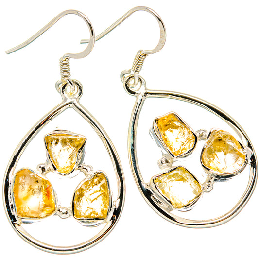 Citrine Earrings handcrafted by Ana Silver Co - EARR431045 - Photo 2