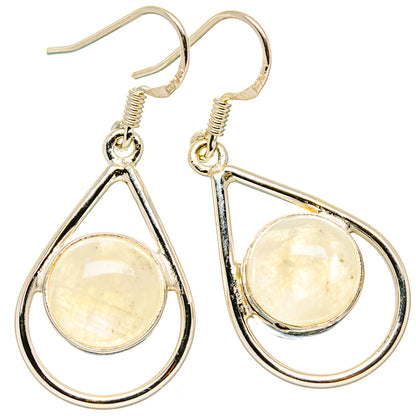 Rainbow Moonstone Earrings handcrafted by Ana Silver Co - EARR431055 - Photo 2