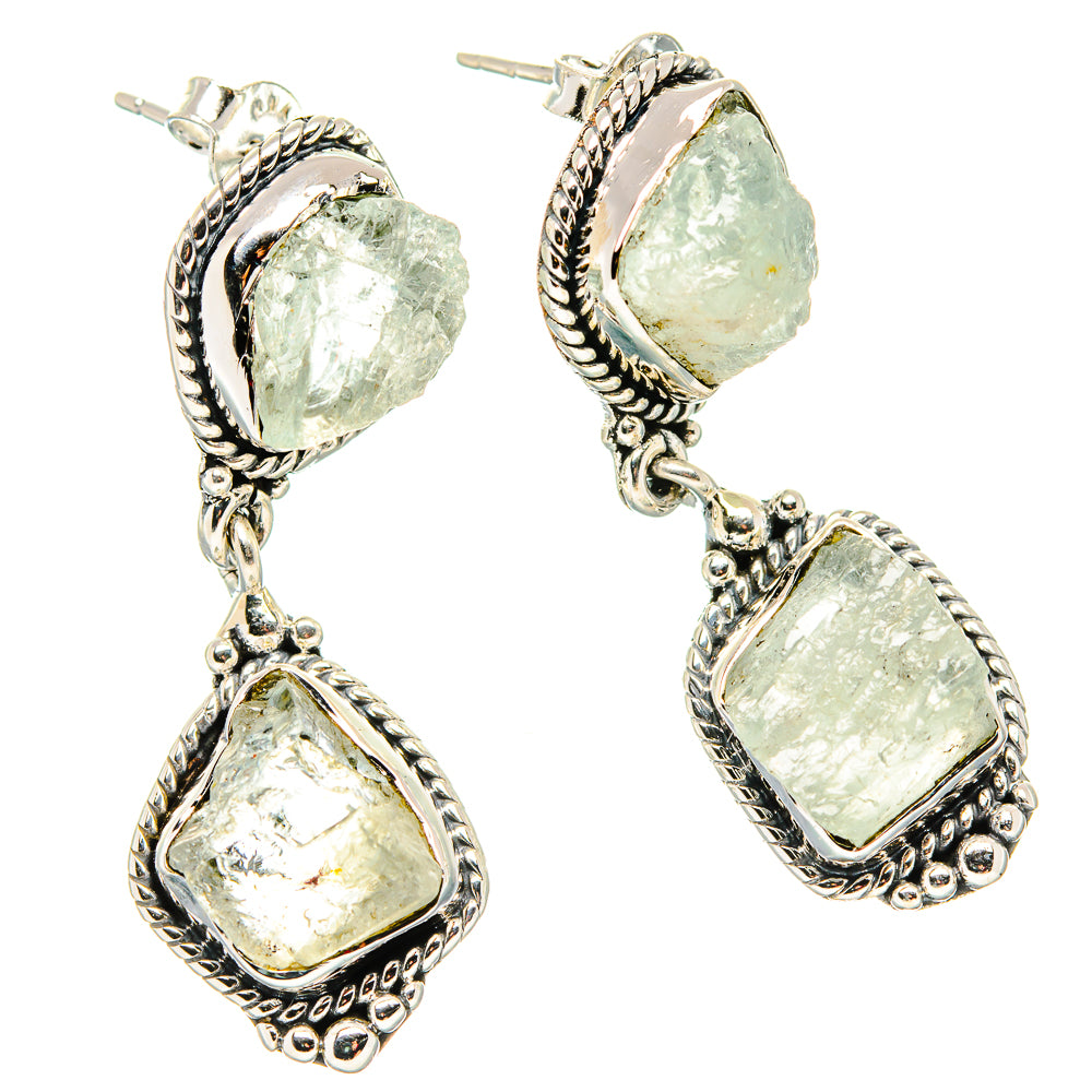 Aquamarine Earrings handcrafted by Ana Silver Co - EARR431057 - Photo 2