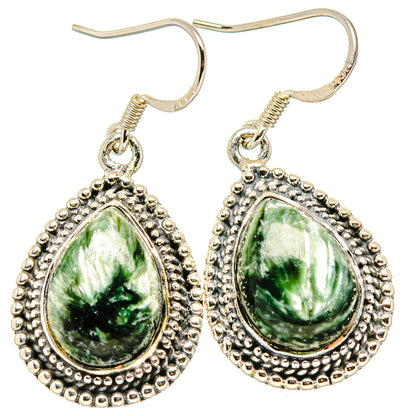 Seraphinite Earrings handcrafted by Ana Silver Co - EARR431061 - Photo 2