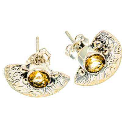 Citrine Earrings handcrafted by Ana Silver Co - EARR431076 - Photo 2