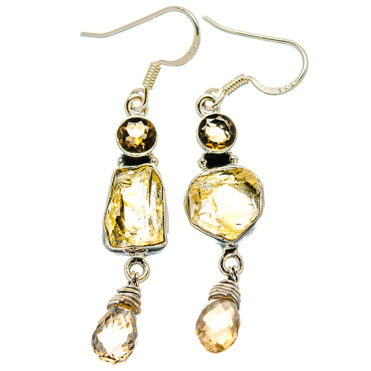 Citrine Earrings handcrafted by Ana Silver Co - EARR431081 - Photo 2
