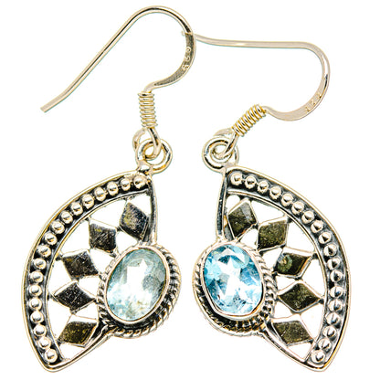 Blue Topaz Earrings handcrafted by Ana Silver Co - EARR431090 - Photo 2