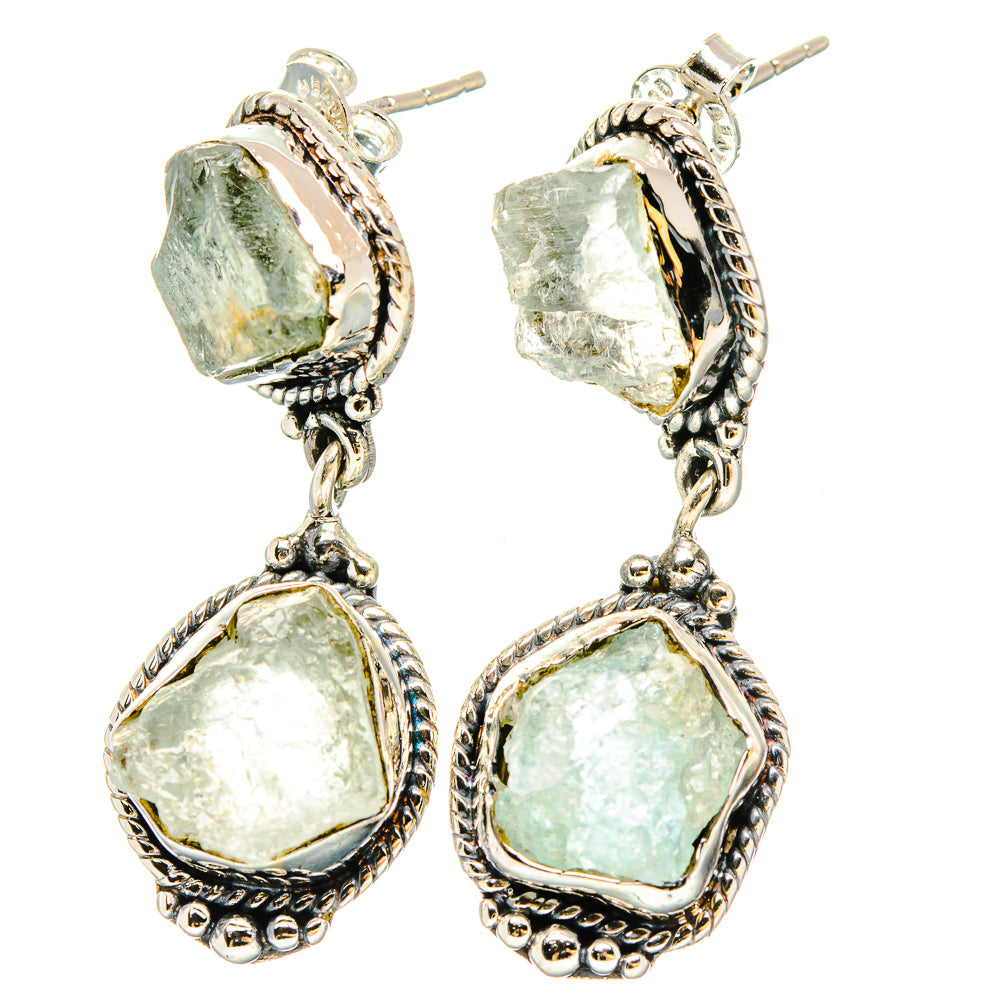 Aquamarine Earrings handcrafted by Ana Silver Co - EARR431098 - Photo 2