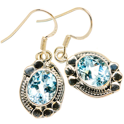 Blue Topaz Earrings handcrafted by Ana Silver Co - EARR431103 - Photo 2