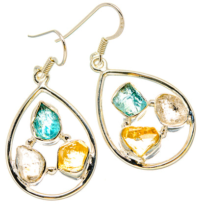 Apatite Earrings handcrafted by Ana Silver Co - EARR431104 - Photo 2