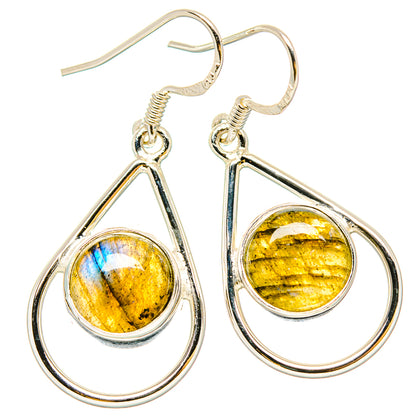 Labradorite Earrings handcrafted by Ana Silver Co - EARR431109 - Photo 2