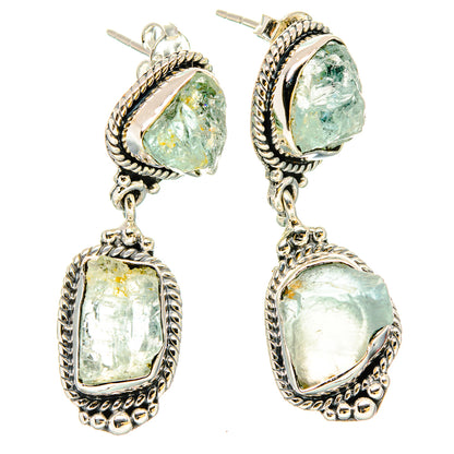 Aquamarine Earrings handcrafted by Ana Silver Co - EARR431110 - Photo 2
