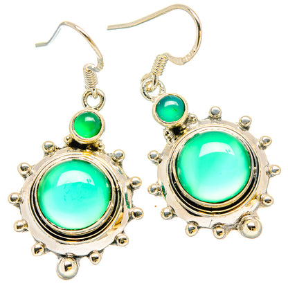 Green Onyx Earrings handcrafted by Ana Silver Co - EARR431111 - Photo 2