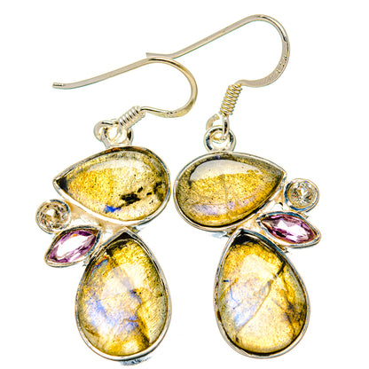 Labradorite Earrings handcrafted by Ana Silver Co - EARR431116 - Photo 2